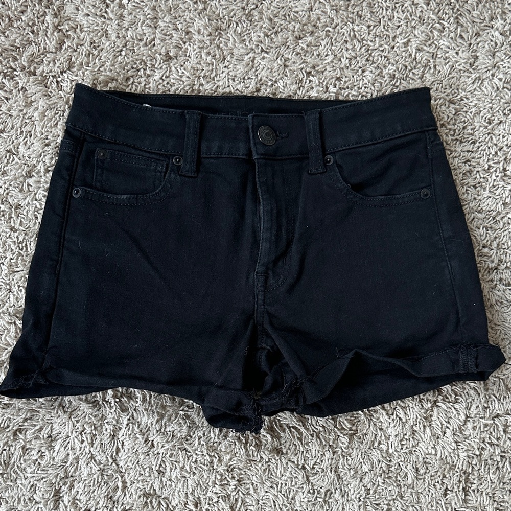 American Eagle Outfitters Black Jean Shorts